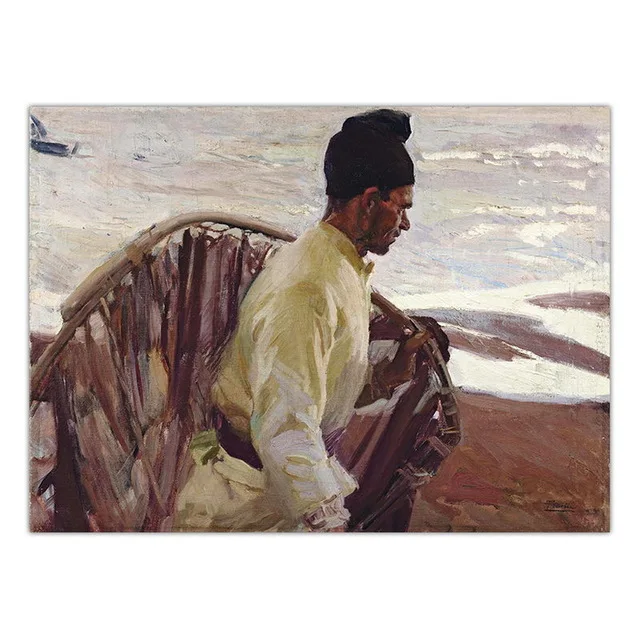 Настенный художественный Печатный домашний декор холст испанский Joaqun Sorolla пейзажная живопись акварель скандинавский плакат Модульная картина для спальни - Цвет: Nordic LXR2574-07