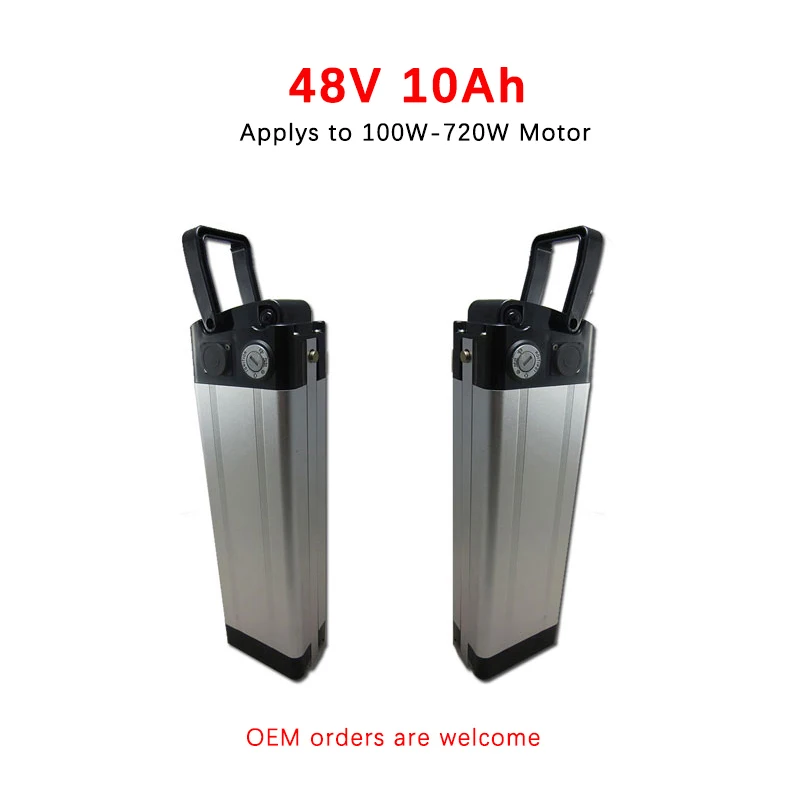 48V 10Ah 500W комплект литий-ионных батарей для электровелосипеда Серебряная рыба Bafang