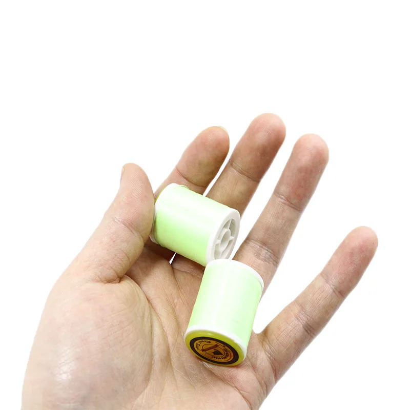 Супер тонкие 2 катушки светящаяся зеленая пряжа материалы для вязания мушек