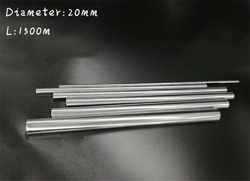 

2pc diameter 20mm - 1500mm linear round shaft harden rod chrome plated linear shaft for linear slide system CNC XYZ table