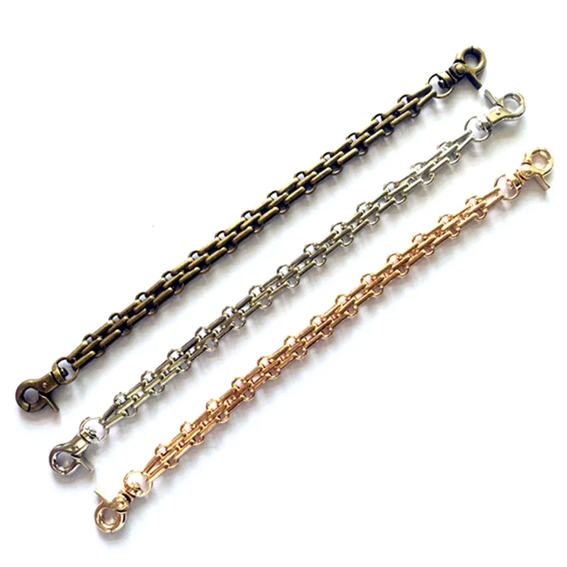 

10Pcs Lobster Clasps Clutch Chain Bronze Silver Gold Color Metal Coins Purse Bag Handbag Handle DIY Accessories 25cm