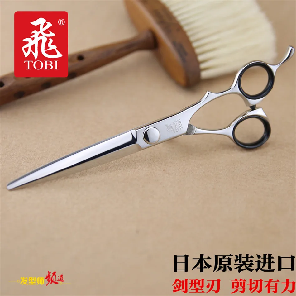 Taiwan Лидирующий бренд "TOBI" 6 дюймов Профессиональные Парикмахерские ножницы высокого качества Парикмахерские ножницы для стрижки профессиональные инструменты для укладки T-20