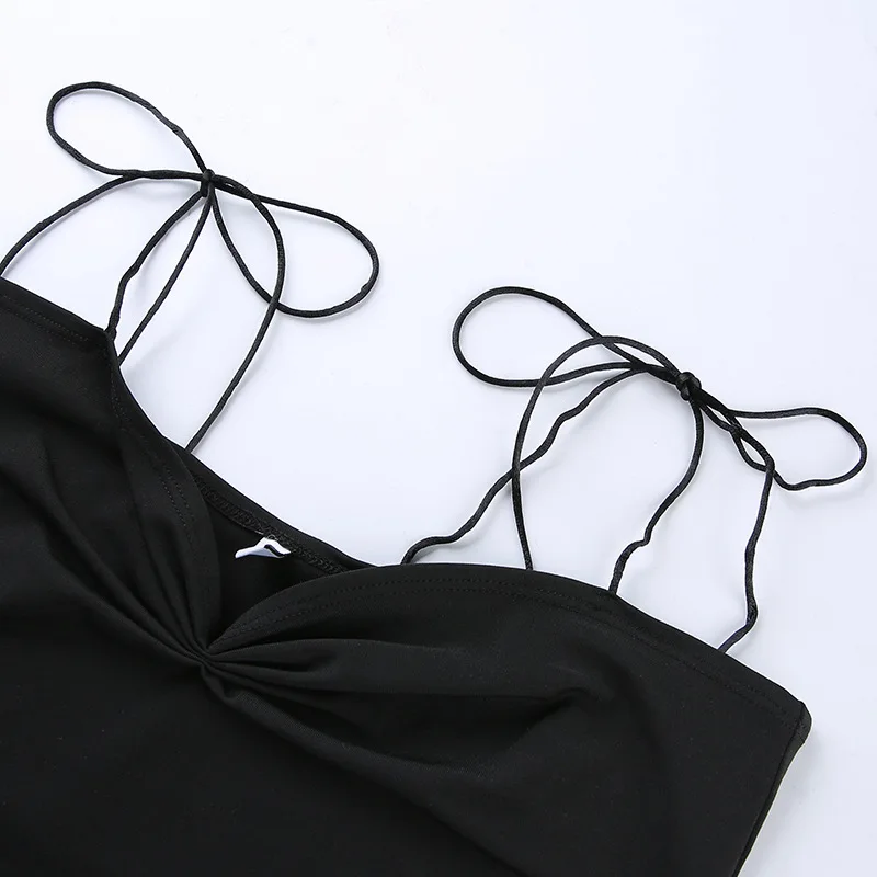 Новинка лета 2019 Женский однотонный сексуальный плиссированный топ короткий