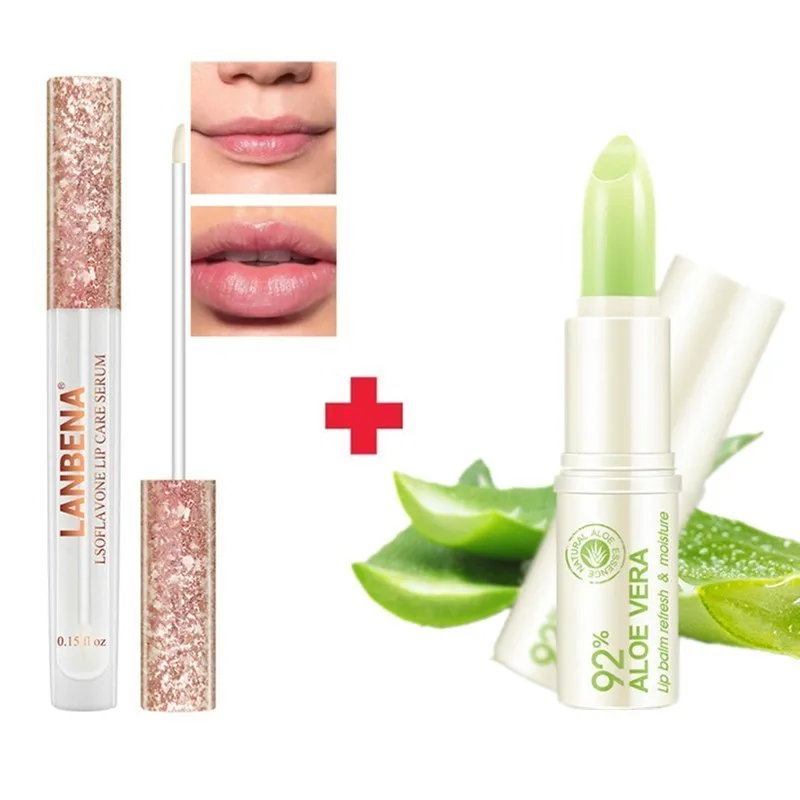 Brown LANBENA Sofl Avone Уход за губами сыворотка блеск для губ маска для губ увеличение эластичности губ уменьшить тонкие линии Восстанавливающая увлажняющая красота - Цвет: Brown