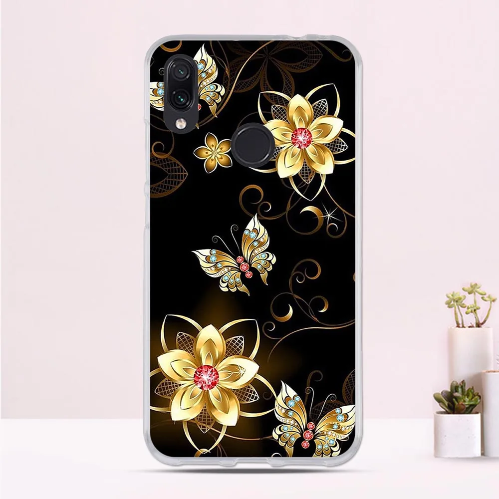 Чехол для телефона Redmi Note 7 Pro, чехол из мягкого ТПУ для Xiaomi Redmi Note7 Pro, чехол, задняя защитная крышка, чехол для Xiomi Redmi Note 7, чехол