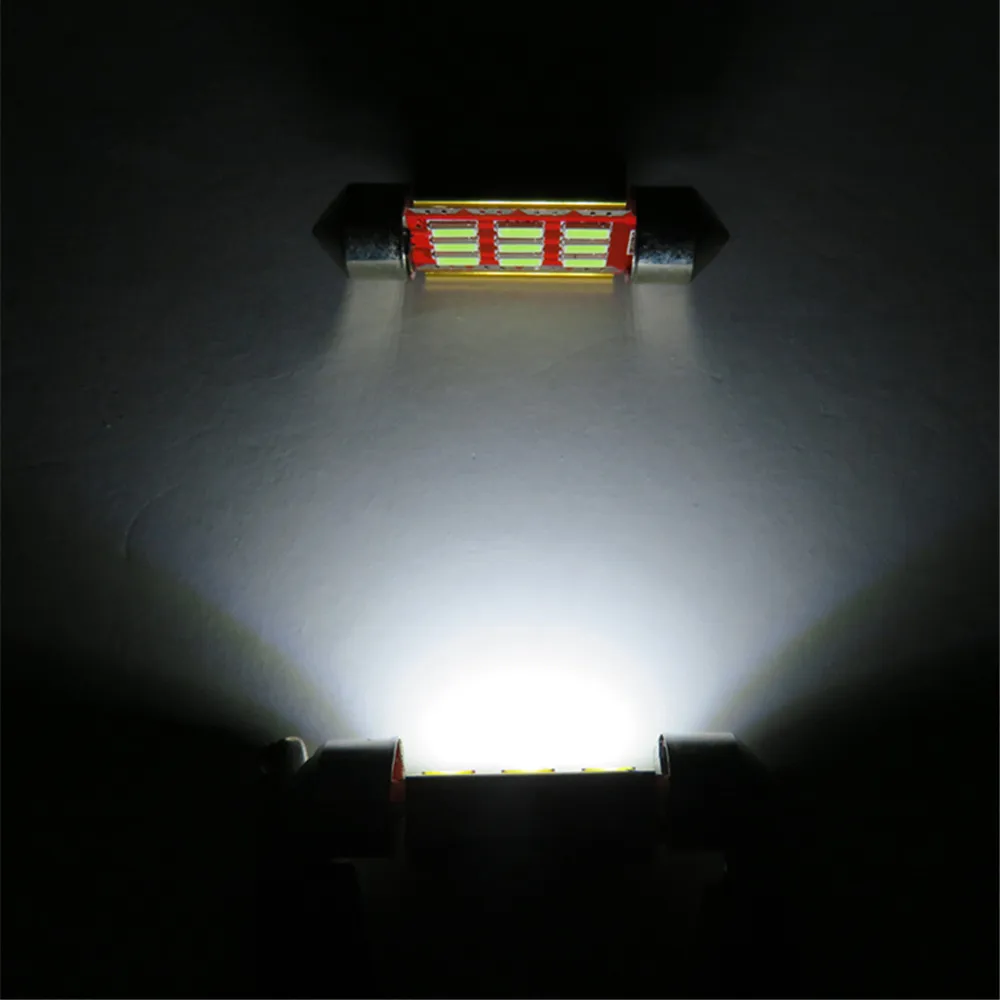 WLJH Led C5W Canbus 36mm Festoon 4014SMD Car Lamp Bulb Registration Number Plate Light For BMW E39 E90 E60 E30 E53 E70 E46 E36|led c5w canbus|led