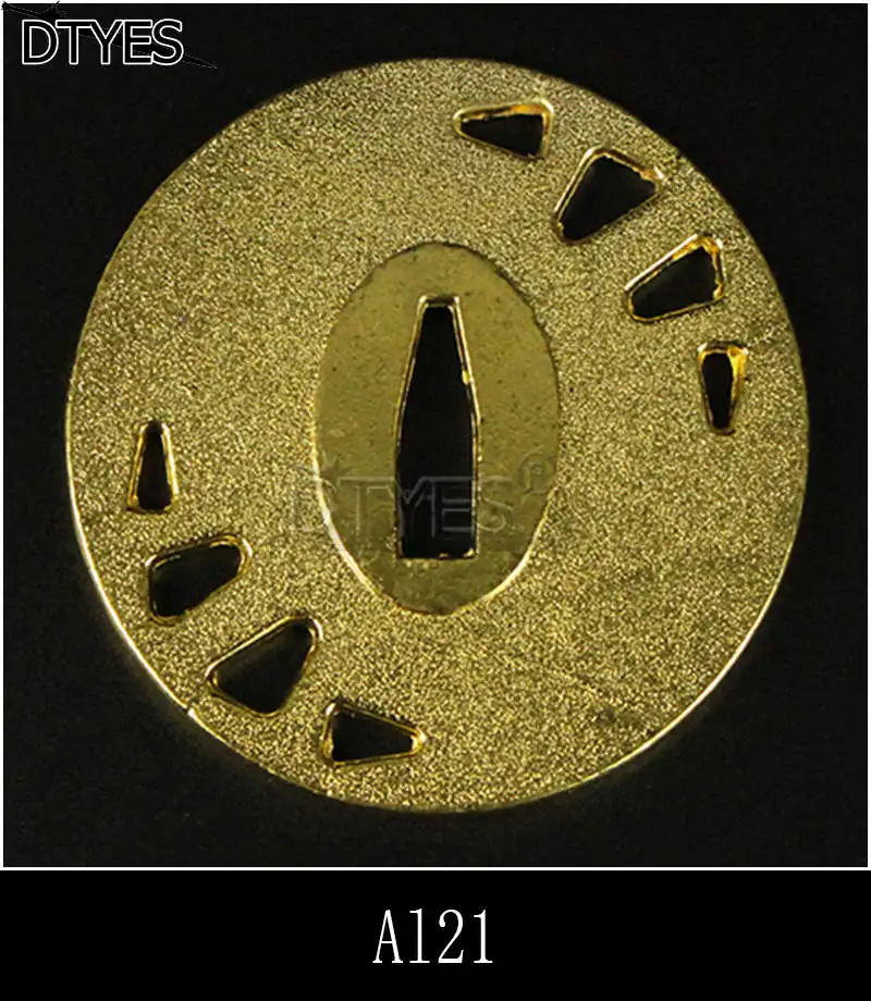 Сплав японские аксессуары для мечей Tsuba Красивая защита для катаны вакизаши Танто 3,2 см ширина(около хабаки) лезвие Al01-Al32 - Цвет: Al21