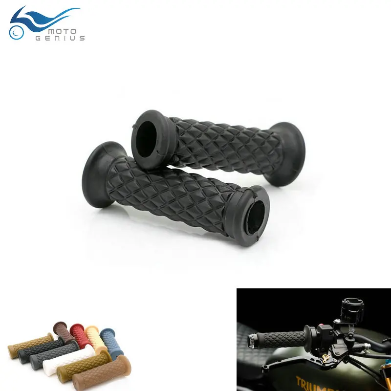 7/8 'དྷ мм ручки для мотоцикла барные винтажные кафе гонщика|grips 22mm|22mm bargrip vintage |