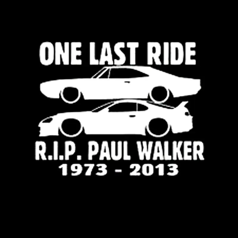 Наклейка на окно автомобиля 11 6 см * 9 3 наклейка Paul walker грузовик RIP Fast and Furious