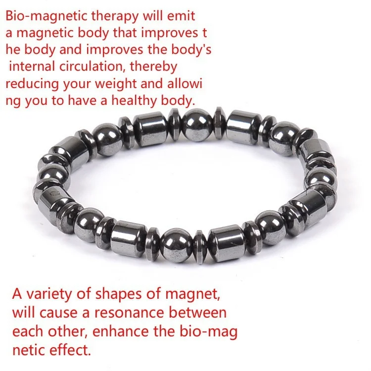 Новый Магнитный черный камень 8 барабанных бусин зажим для папки антиусталостный