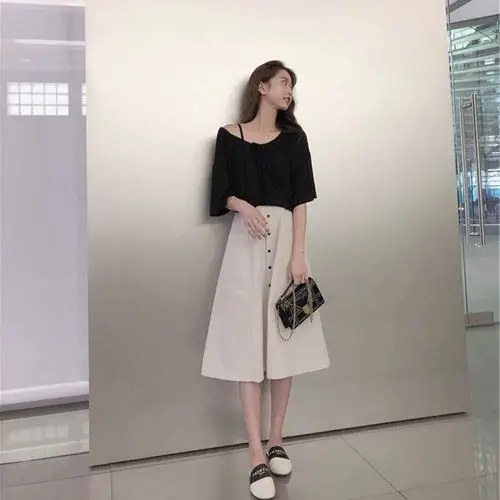 Женский летний комплект из 2 предметов Повседневный пуловер с рукавом до локтя