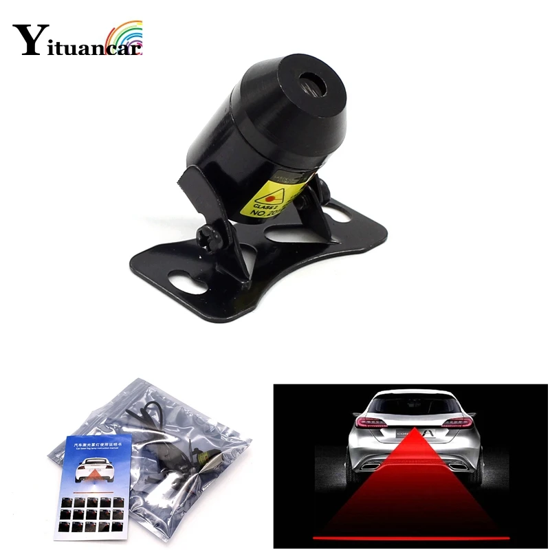 

Yituancar Wholesale 1Pcs LED Car Laser Fog Light Rear Anti-Collision Driving Safety Signal Red Line Warning Brake Parking Lamp