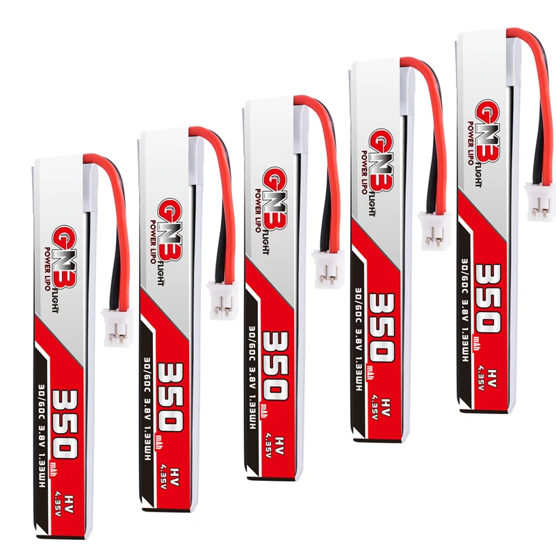 5 шт. GAONENG 1S 350 мАч 3 8 в 30C/60C 4 35 HV Lipo батарея PH2.0 разъем для BetaFPV 65S UK65 Blade Inductrix UR65 Tiny Whoop
