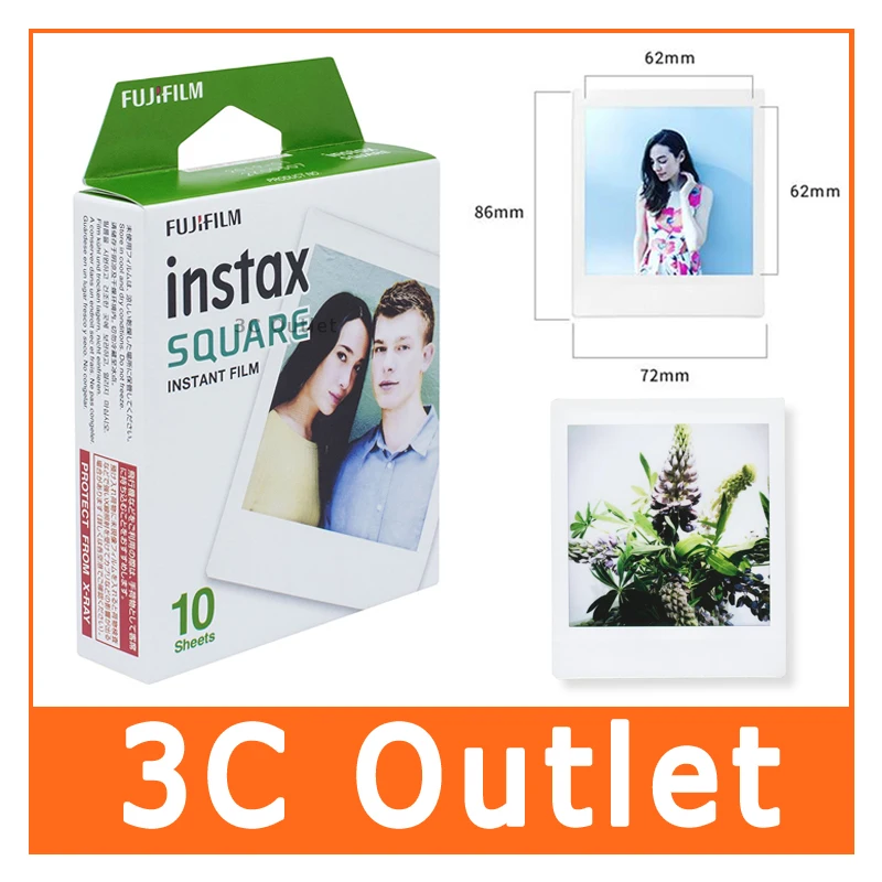 Fujifilm Instax Square SQ10 пленка 20 листов для Fuji формат мгновенной камеры|fujifilm instax|instax