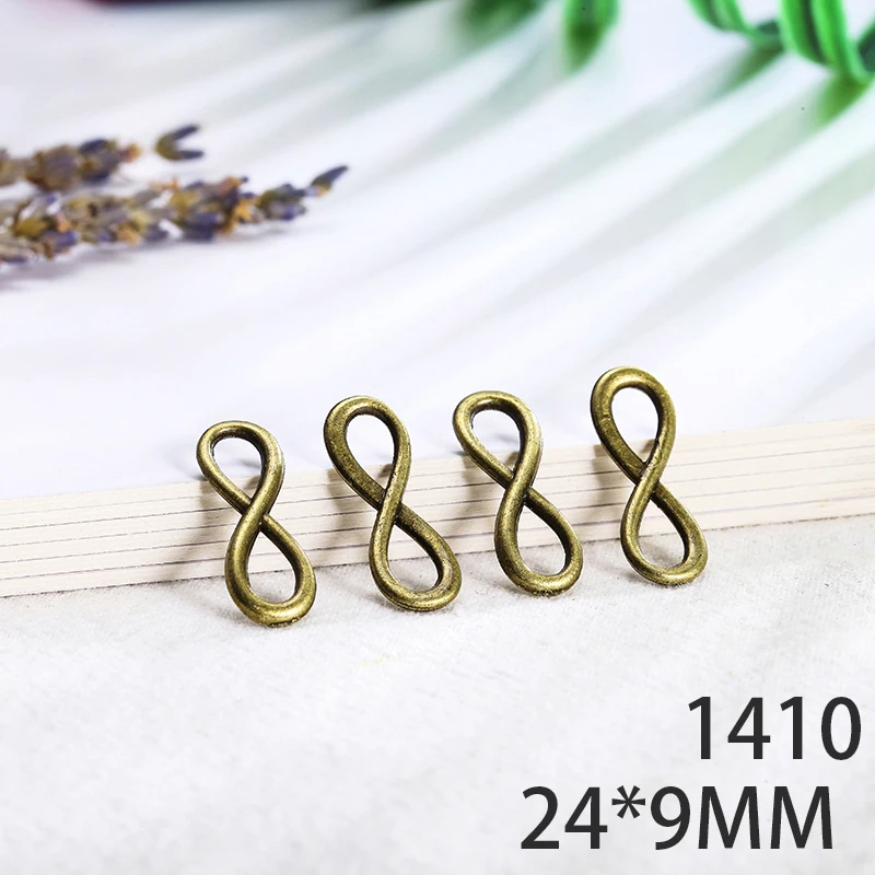 

24*98mm 20pcs Infinite Alloy Pendant For Diy Jewelry Making 2 Colors Antique Silver Antique Bronze No.1410