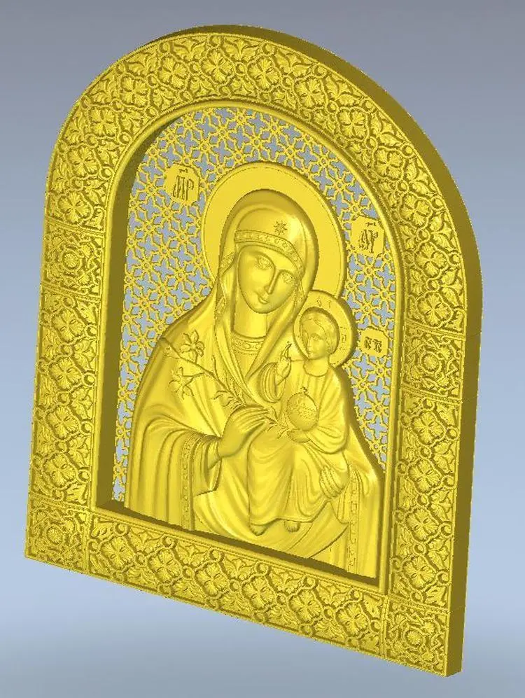 

for cnc in STL file format 3d model Icona_B_Materi_Neuvyadaemy_Svet relief