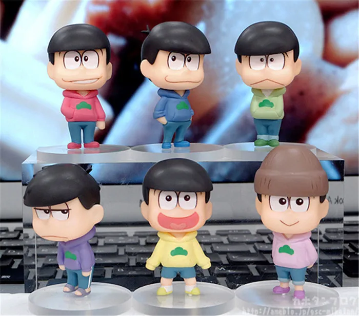 20 компл./лот Osomatsu Сан-игрушки Аниме Mr Сан Карамацу Ichimatsu цифры ПВХ куклы 6 шт./компл.