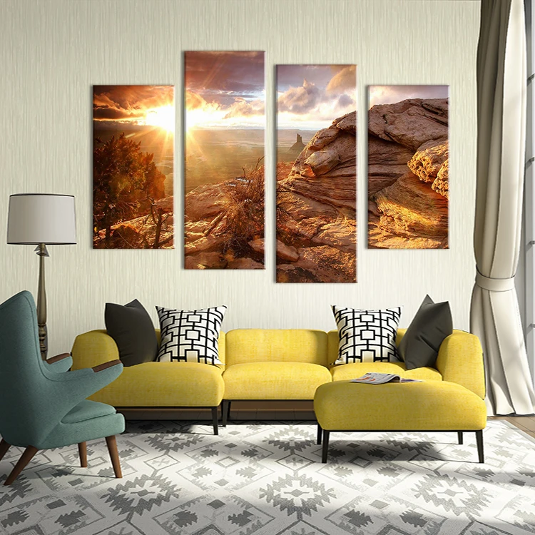 Лидер продаж 4 панели картина из камней холст настенное искусство украшение для