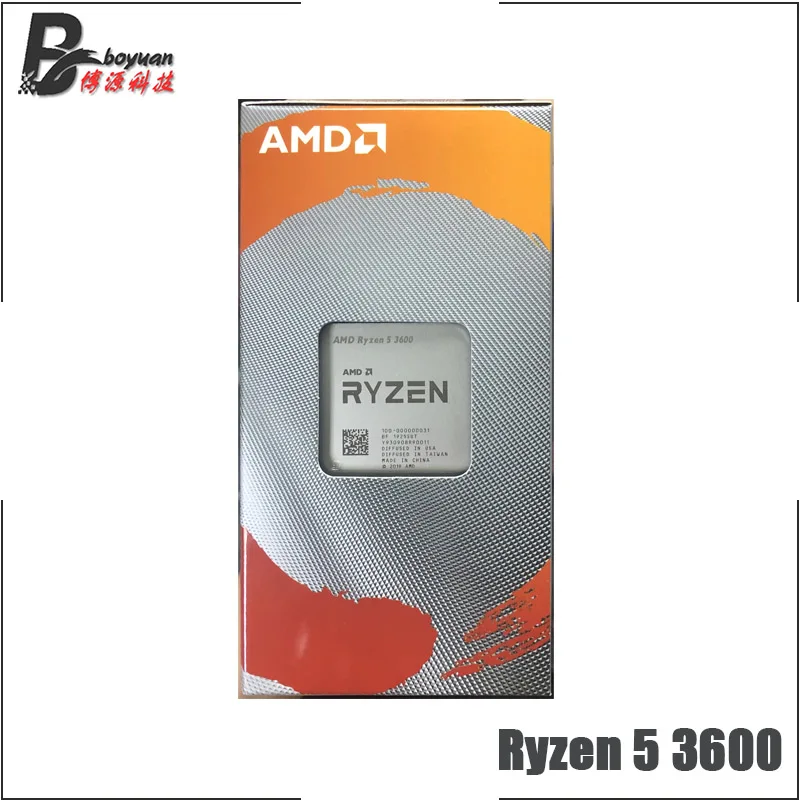 Процессор AMD Ryzen 5 3600 R5 3600 3,6 ГГц шестиядерный ЦП с 12 потоками 7нм 65 Вт L3 = 32 м 100-000000031 сокет AM4 и с вентилятором