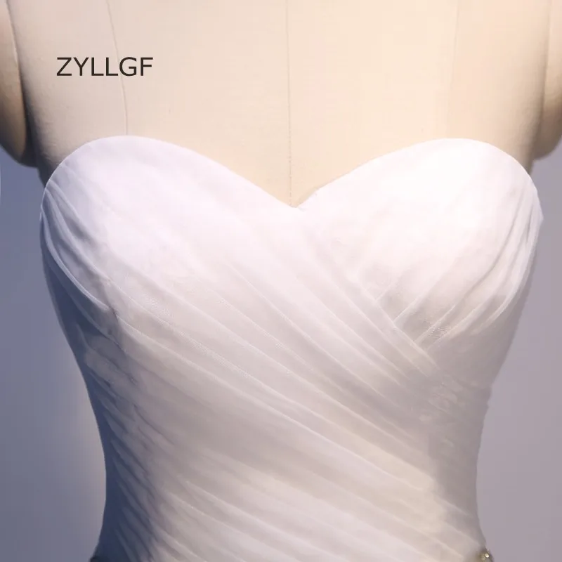 ZYLLGF Свадебные платья Интернет магазины линия Милая Vestido De Noiva Бохо корсет Назад