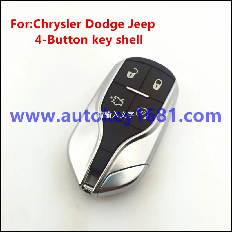 Для Chrysler Dodge Jeep SMART KEY LESS ENTRY REMOTE Shell с бесрезанным лезвием 4 кнопки логотипом|shell|shell