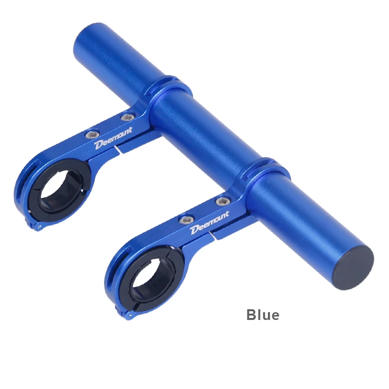 Blue Deemount 20 см Велосипедный руль Расширенный кронштейн фар крепление бар компьютер держатель лампы сплава углеродного Волокно Поддержка Extender - Цвет: Blue