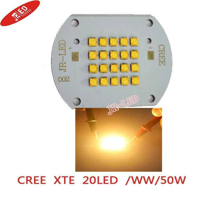 Cree XLamp XTE 50 Вт светодиодный теплый белый с 20 светодиодами высокомощный светильник