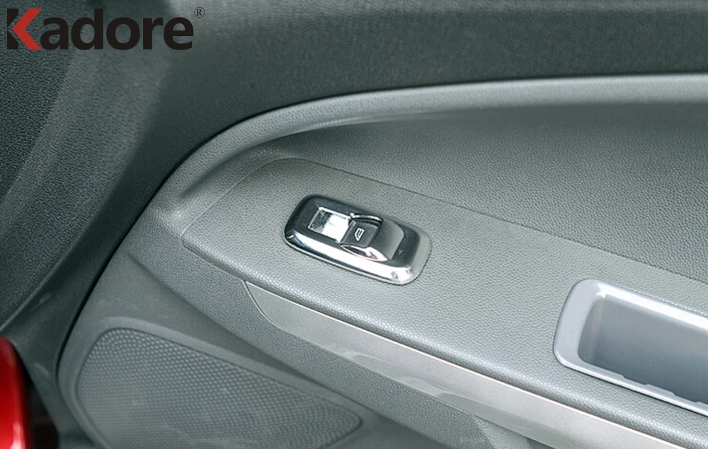 Для Ford EcoSport 2013 ABS хром стеклоподъемник управление переключатель окна Декор декоративная накладка для панели подлокотника автомобильные аксессуары