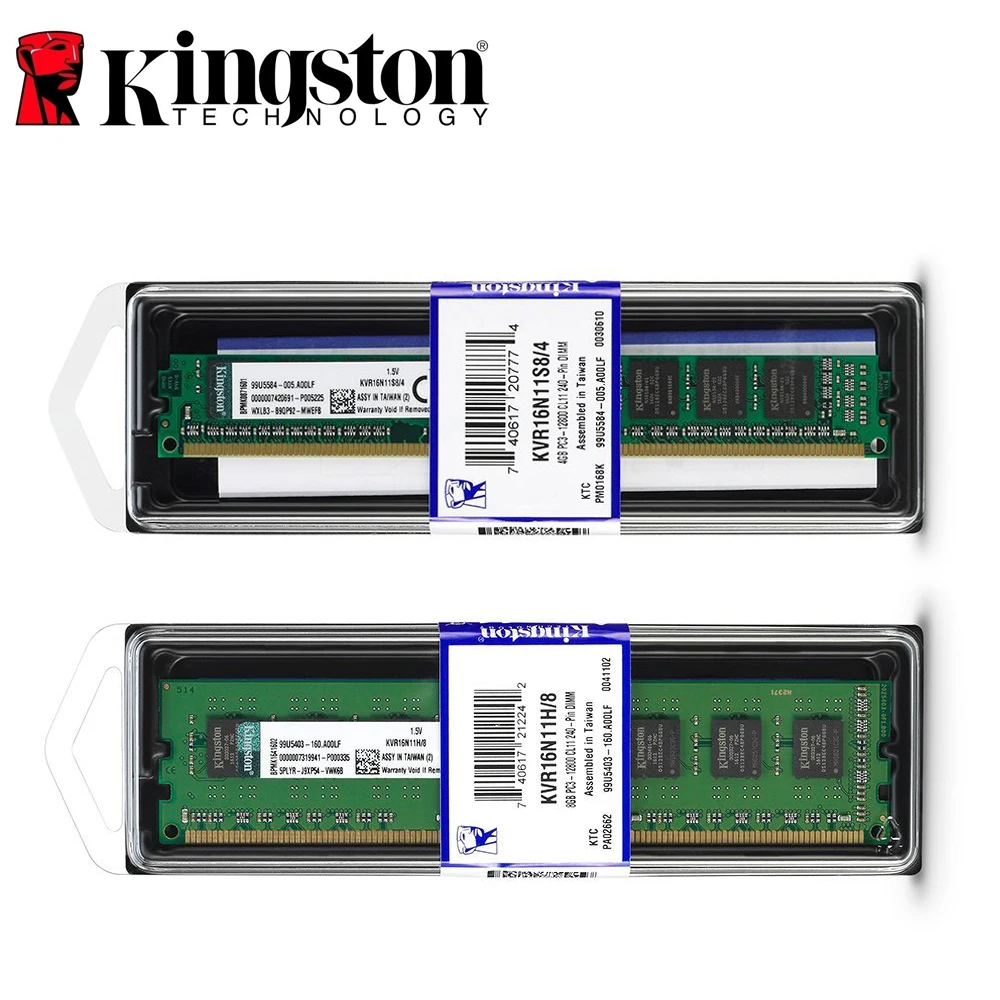 Kingston настольных ПК памяти Оперативная память Memoria модуль DDR3 1600 PC3 12800 2 ГБ 4 8 16