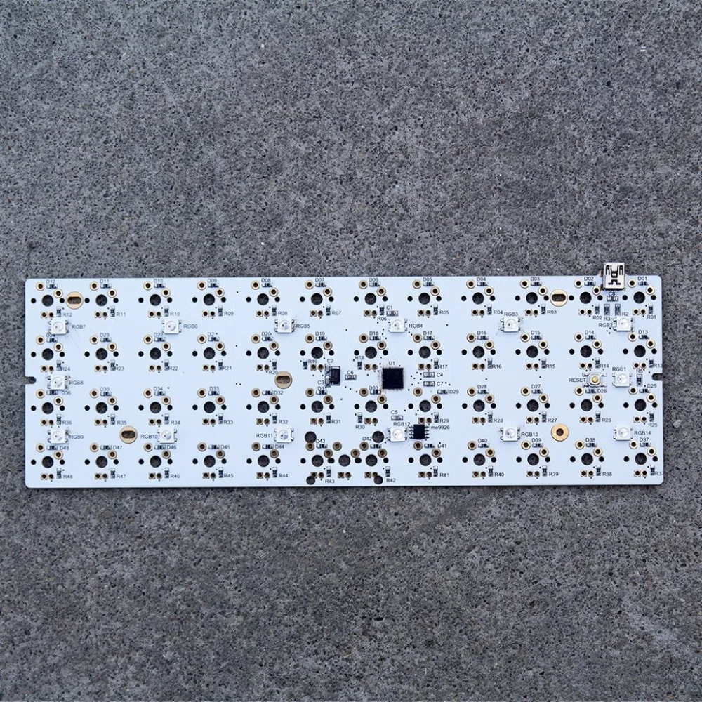 KBDfans NIU мини 40% макет пользовательская механическая клавиатура PCB RGB подземная QMK