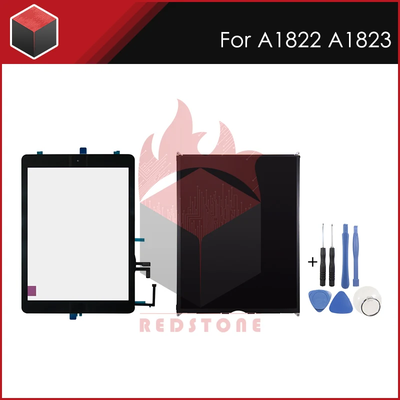 Полный новый A1822 A1823 LCD и сенсорная панель черный белый 9 7 ''для iPad 5 дисплей