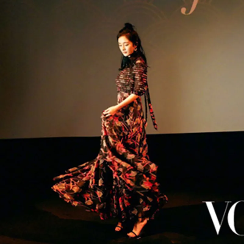YiLin kay 2019 Высококачественная модная подиумная женская летняя шифоновая кружевная