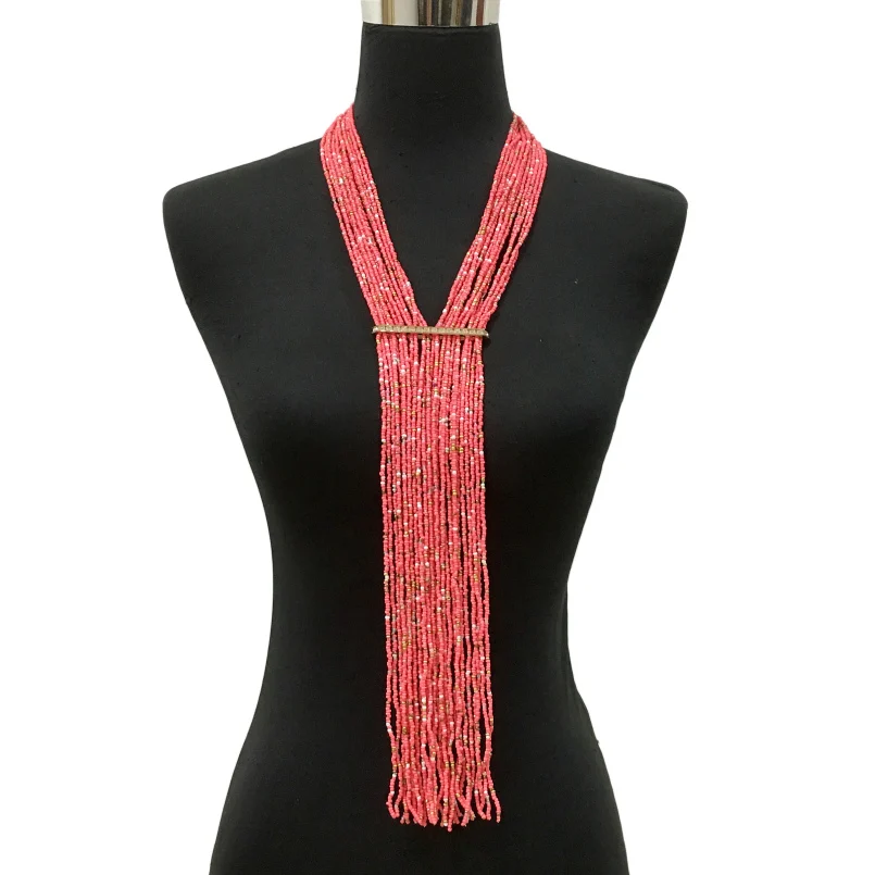 Женское длинное ожерелье с бусинами MANILAI богемное украшение ручной работы 11