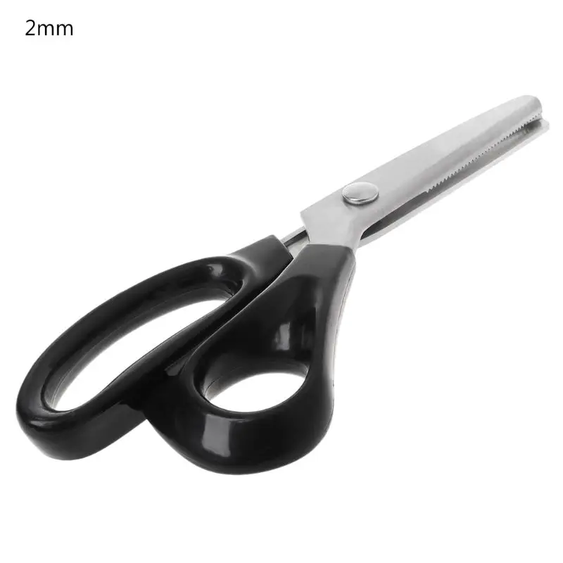 2mm 23,5 см Зиг заг швейная резка портновские ножницы Pinking Scissor Leather Craft - Цвет: 2mm