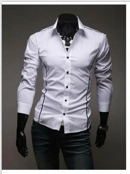 Осень 2016 бренд мужской культивирования футболка с длинными рукавами социальной