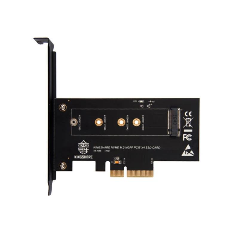 KS NVX401 PCI E 3 0 x4x8/16 Lane адаптер преобразователь карты M.2 NGFF M Key SSD to Nvme Express размер