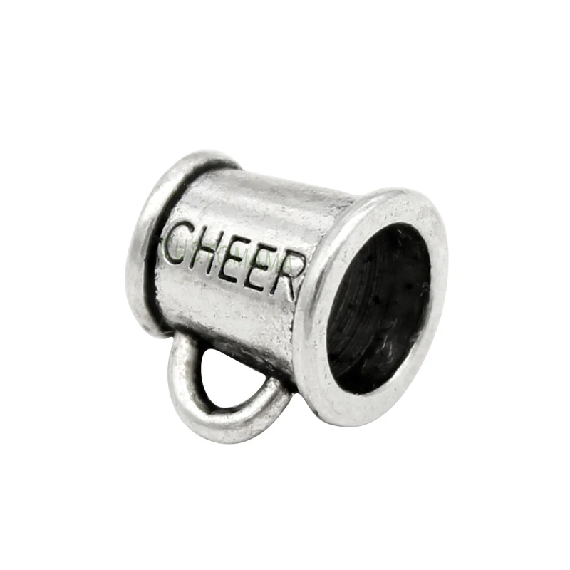 80pcs Antique серебро 3D Cheer с рупором бусины Подвески шармы громкоговорители 11x10