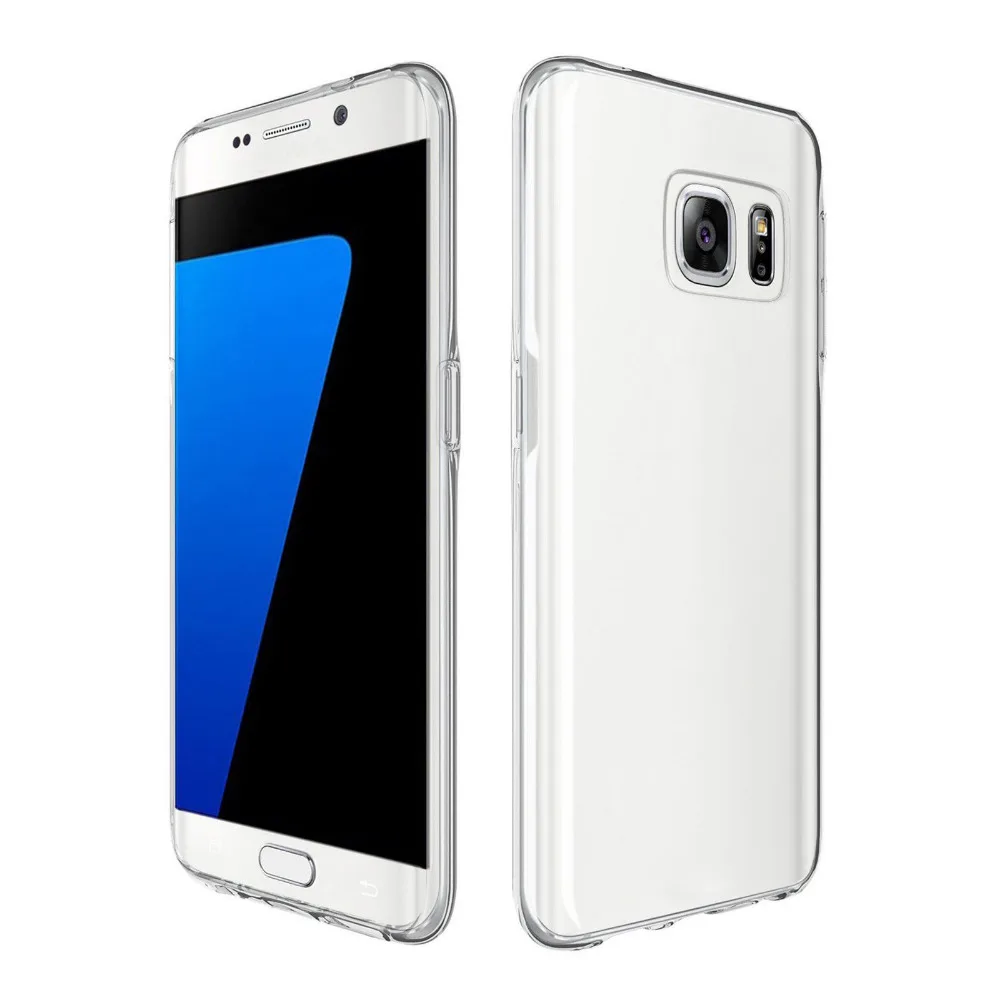 2019 ТПУ кристально прозрачный чехол на весь корпус защитный Coque для Samsung Galaxy S7 Edge