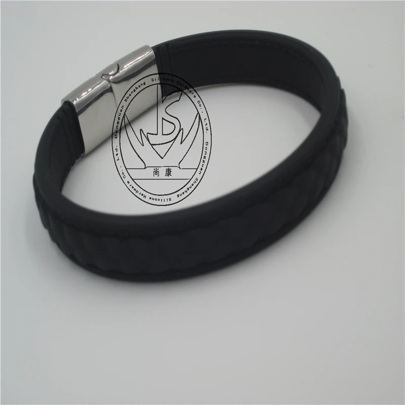 Мужской браслет из нержавеющей стали магнитный с пряжкой в стиле панк Бесплатная