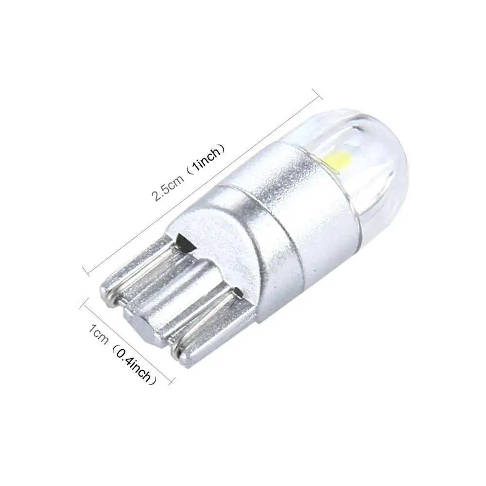 4 шт. T10 светодиодный лампы W5W 168 194 Canbus 3030 SMD COB 6000 К 12V автомобильный интерьер