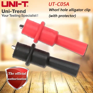 UNI-T UT-C05A threaded alligator clip (with sheath type) for UT501A, UT501B, UT525, UT526, etc.