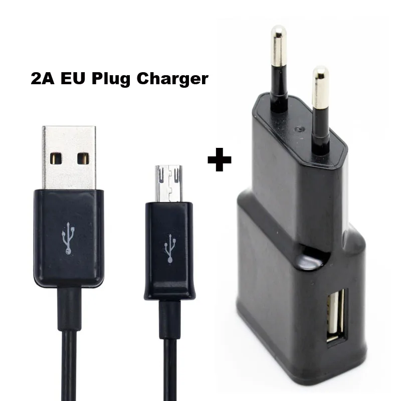 Портативное зарядное устройство 2A EU US с USB кабелем для передачи данных Motorola DROID
