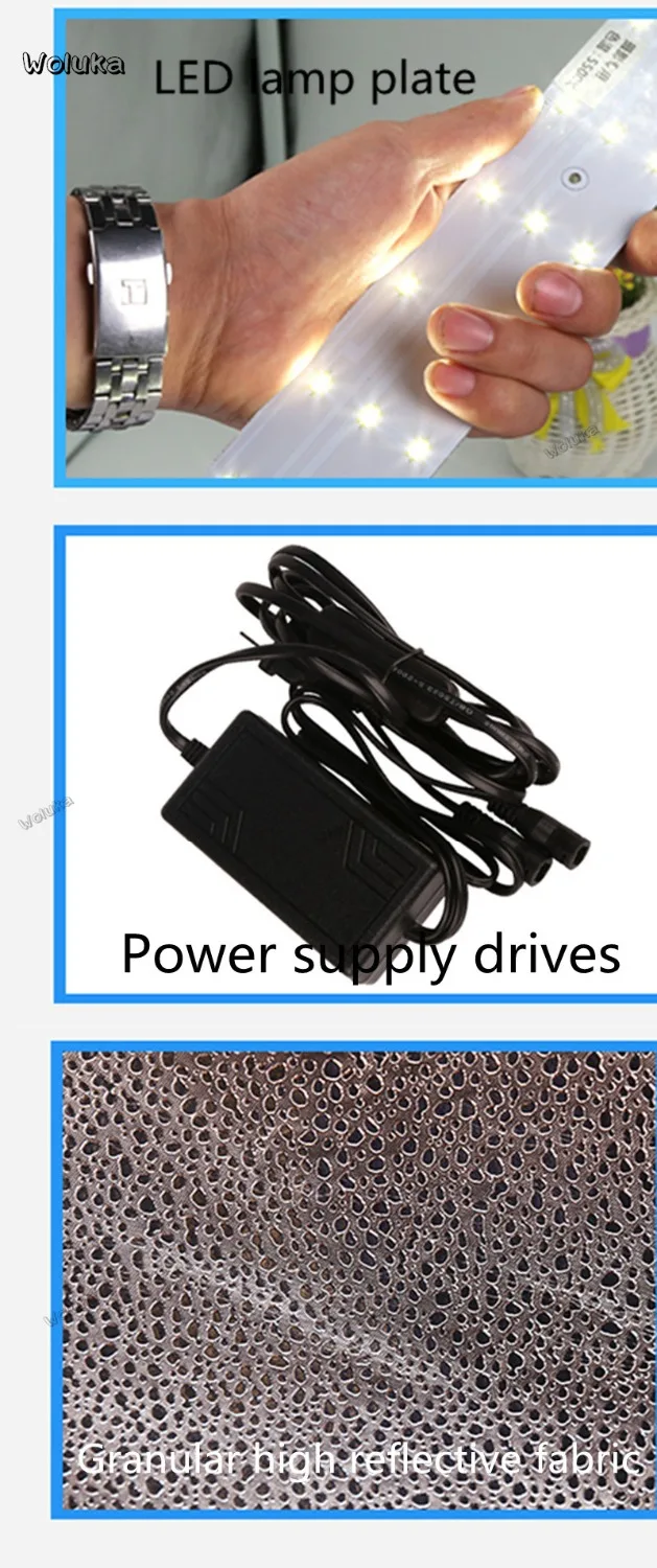 Набор для студийной фотосъемки со светодиодной подсветкой 40 см софтбокс простой