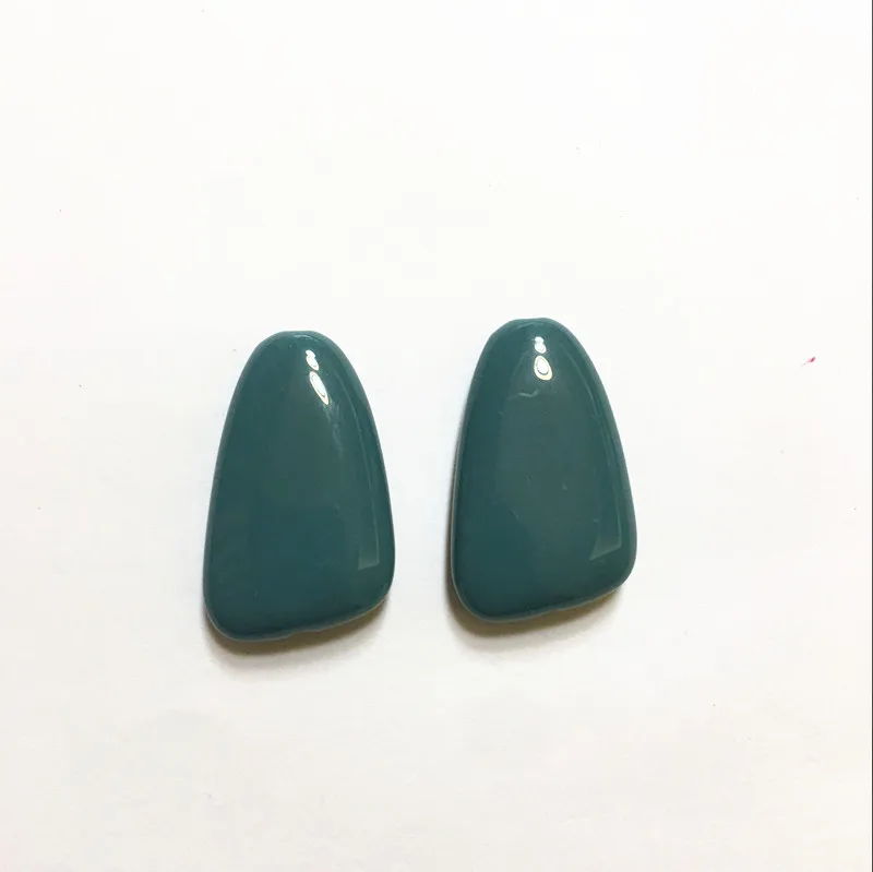 teal blue Новое поступление!(Выберите цвет) 31x20 мм 100 шт/партия акриловые бусины неправильной формы для изготовления ювелирных изделий ожерелье(дизайн как показано - Цвет: teal blue
