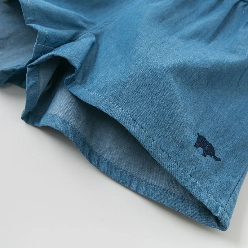 DB10525 dave bella/Летняя одежда для маленьких девочек шорты из 100% хлопка детей