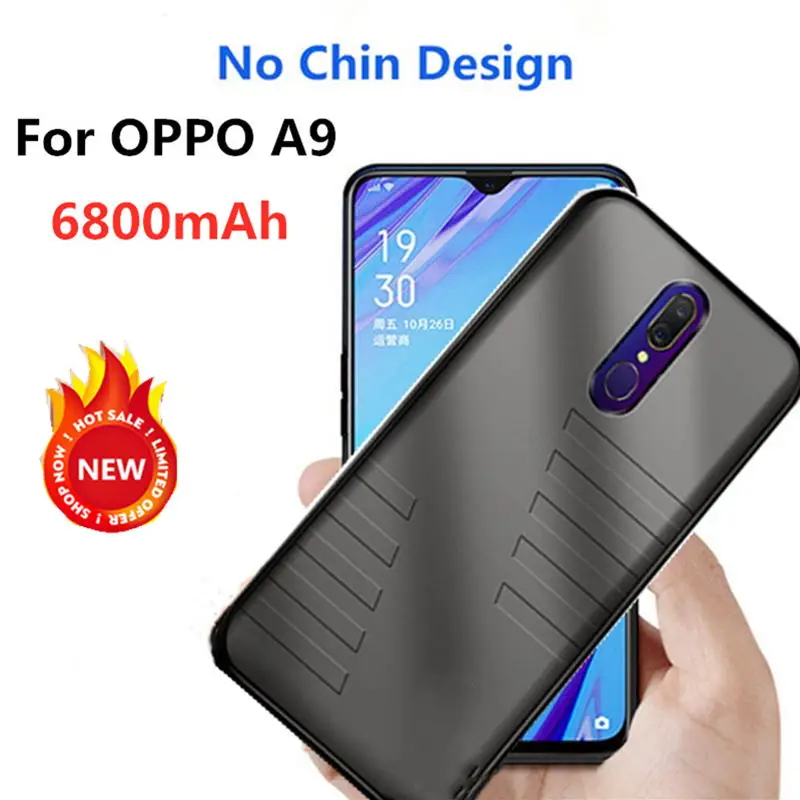 

KQJYS 6800mAh for OPPO A9 Battery Charger Cases Power Case External Power Bank Charging Cover for OPPO A9 Battery Case