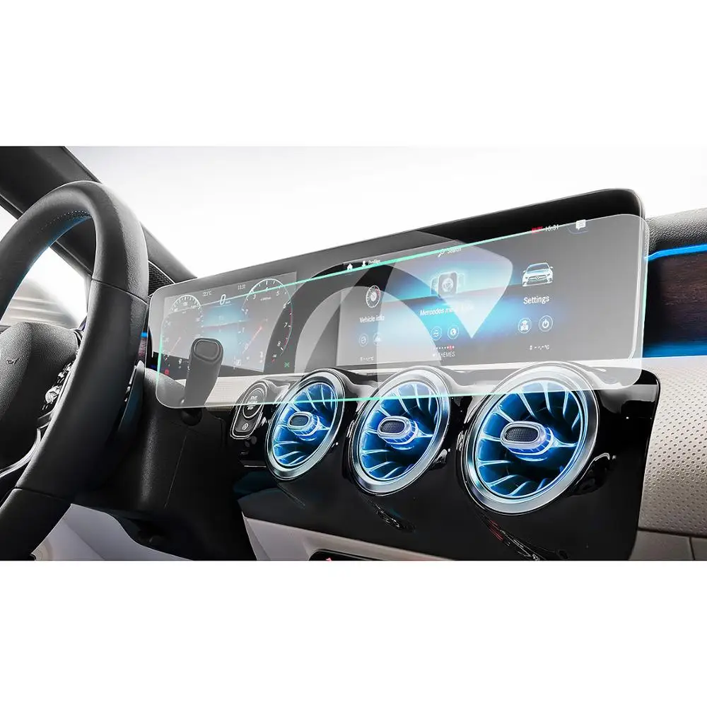 

RUIYA Full Screen Protector For A-Class w177/B-CLASS W247 10.25 Inch 2019 2020 Car Navigation Display Screen Interior Stickers
