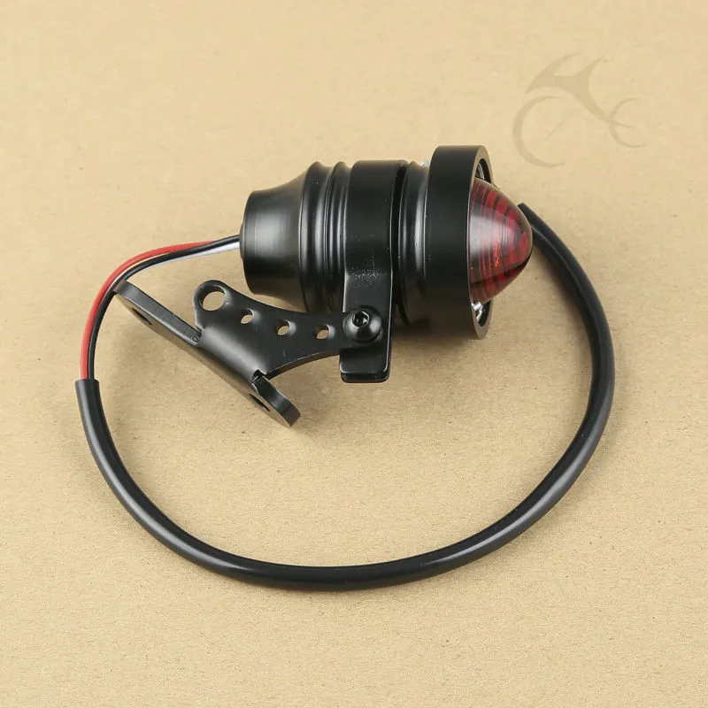 Мотоцикл пуля светодиодный фонарь светильник Сталь Пьедестал Для Harley Bobber Cafe Racer