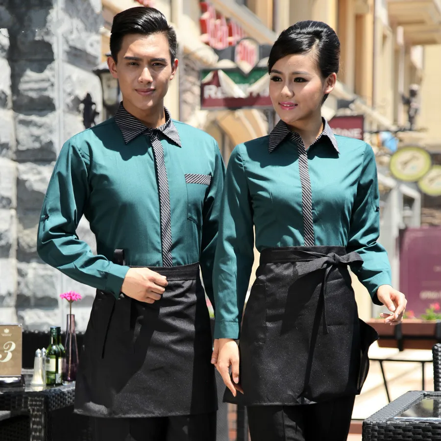 Форменной одежде осень-зима женский Ресторан униформа официанта кафе официант