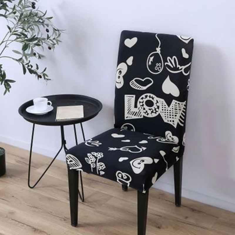 Chair Cover Stretch Elastic Dining Flexible Seat for Banquet Wedding Restaurant Hotel Anti-dirty Removable housse | Дом и сад